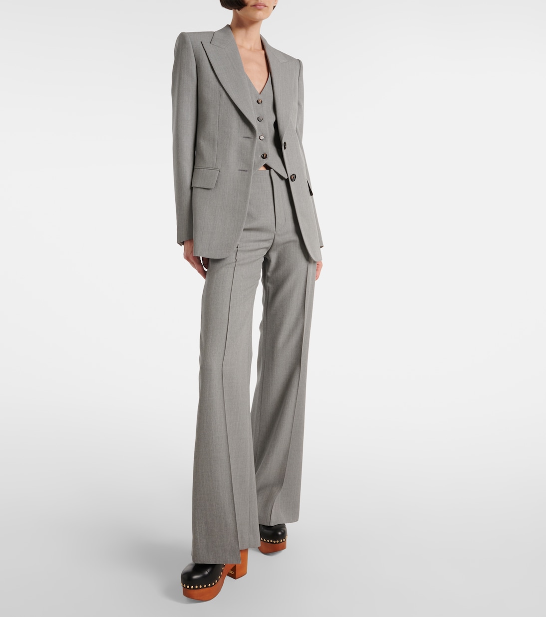 Wool flared pants | Chloé