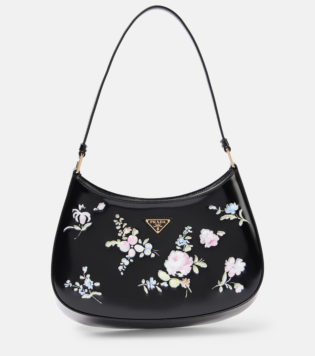 Prada Cleo floral leather shoulder bag | Prada