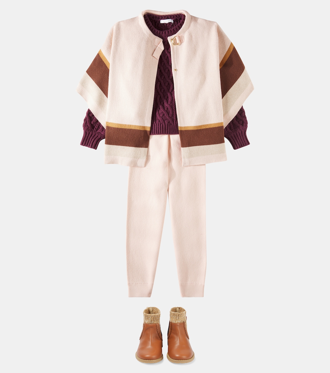 Capa de algodón y lana | Chloé Kids