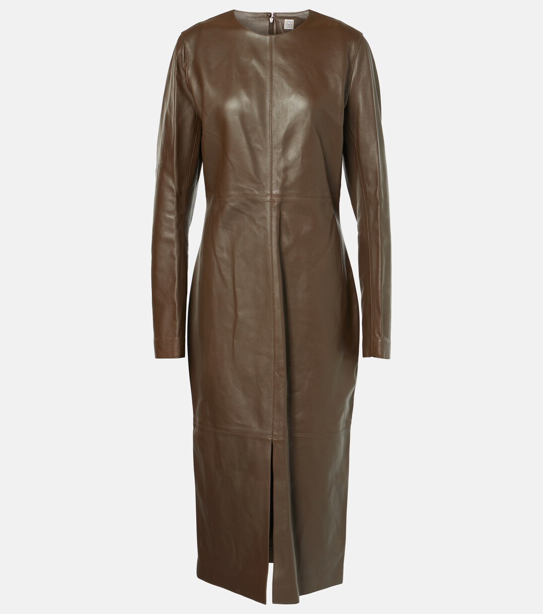 Midikleid aus Leder | Toteme