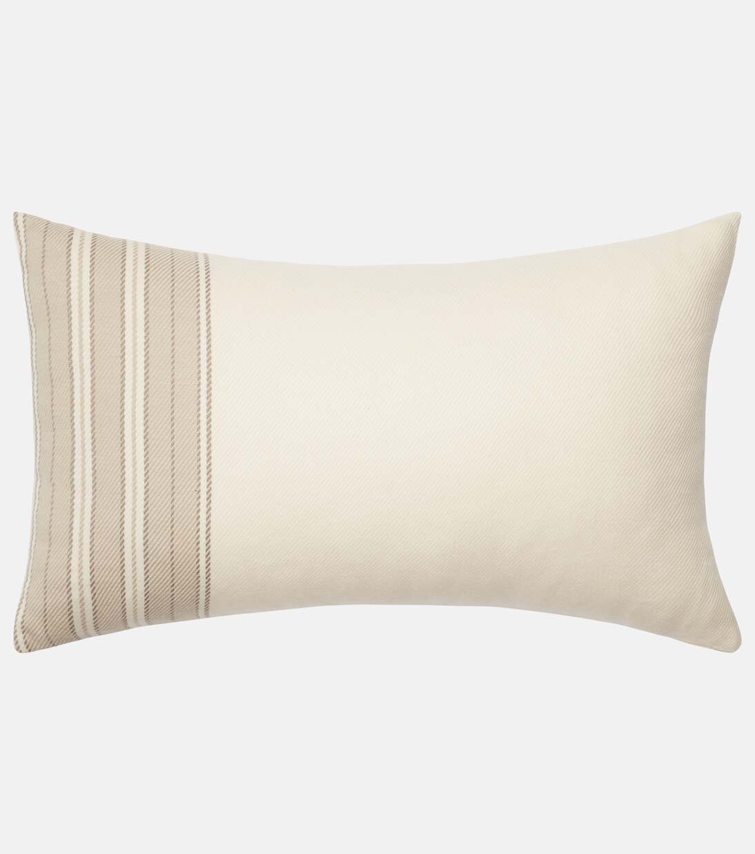 Suitcase striped cotton and cashmere cushion | Loro Piana