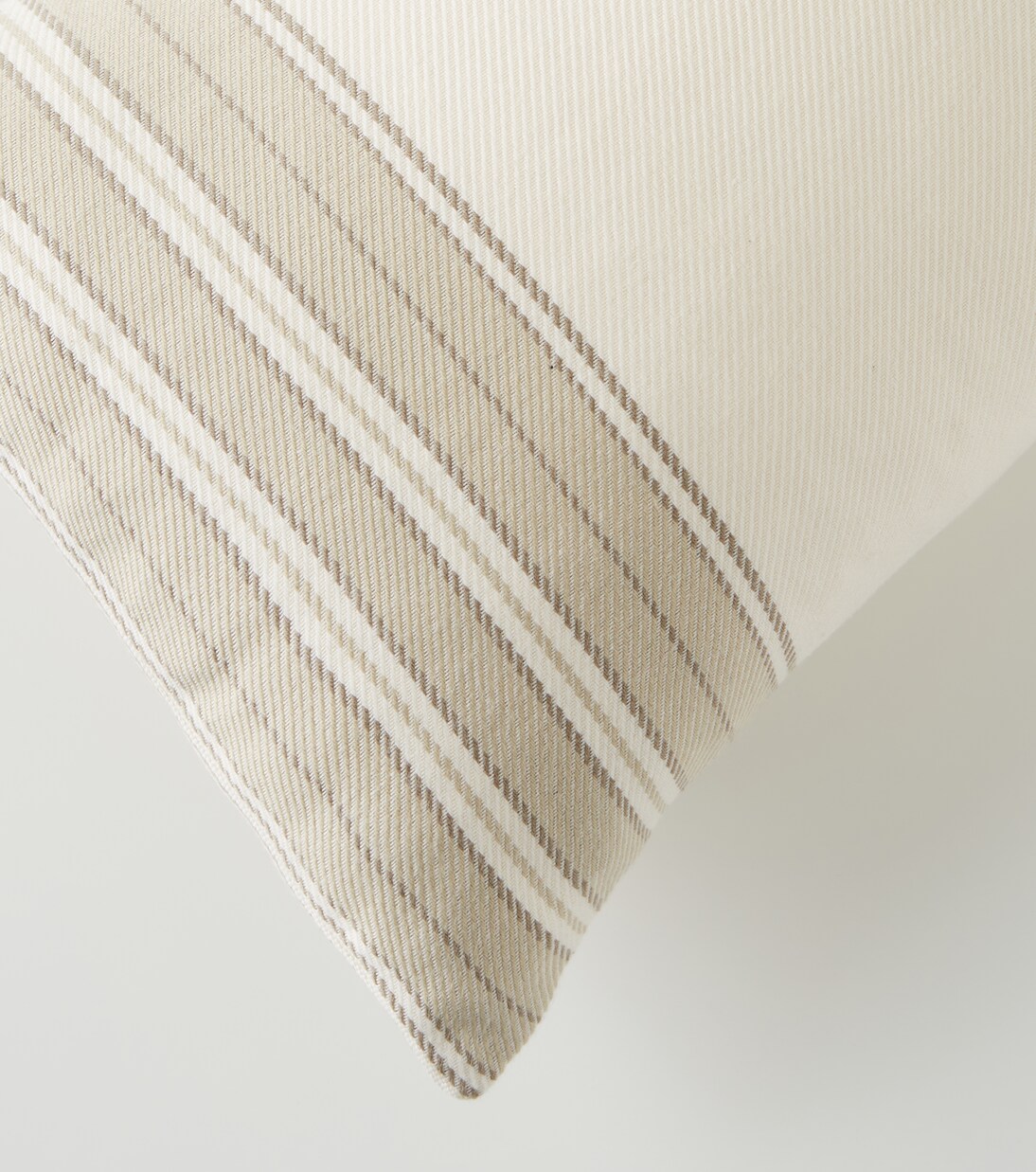 Suitcase striped cotton and cashmere cushion | Loro Piana