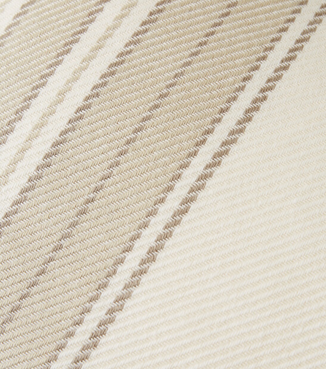 Suitcase striped cotton and cashmere cushion | Loro Piana