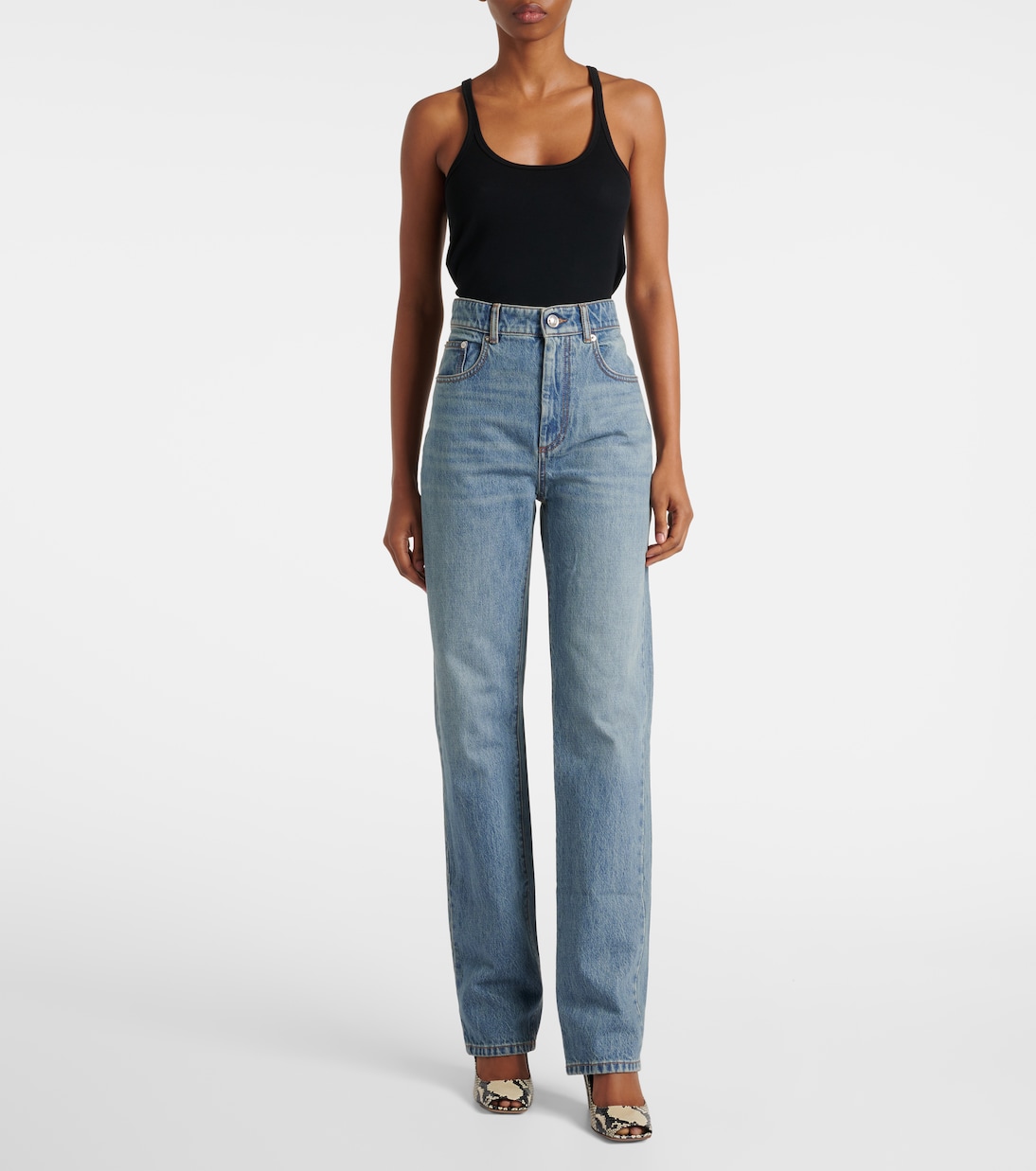 High-Rise Straight Jeans Tasso | Sportmax