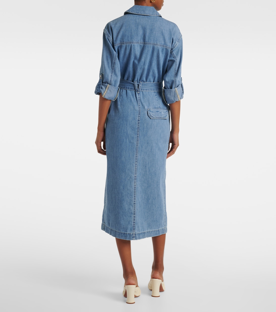 Robe chemise Evelyn en jean | Veronica Beard