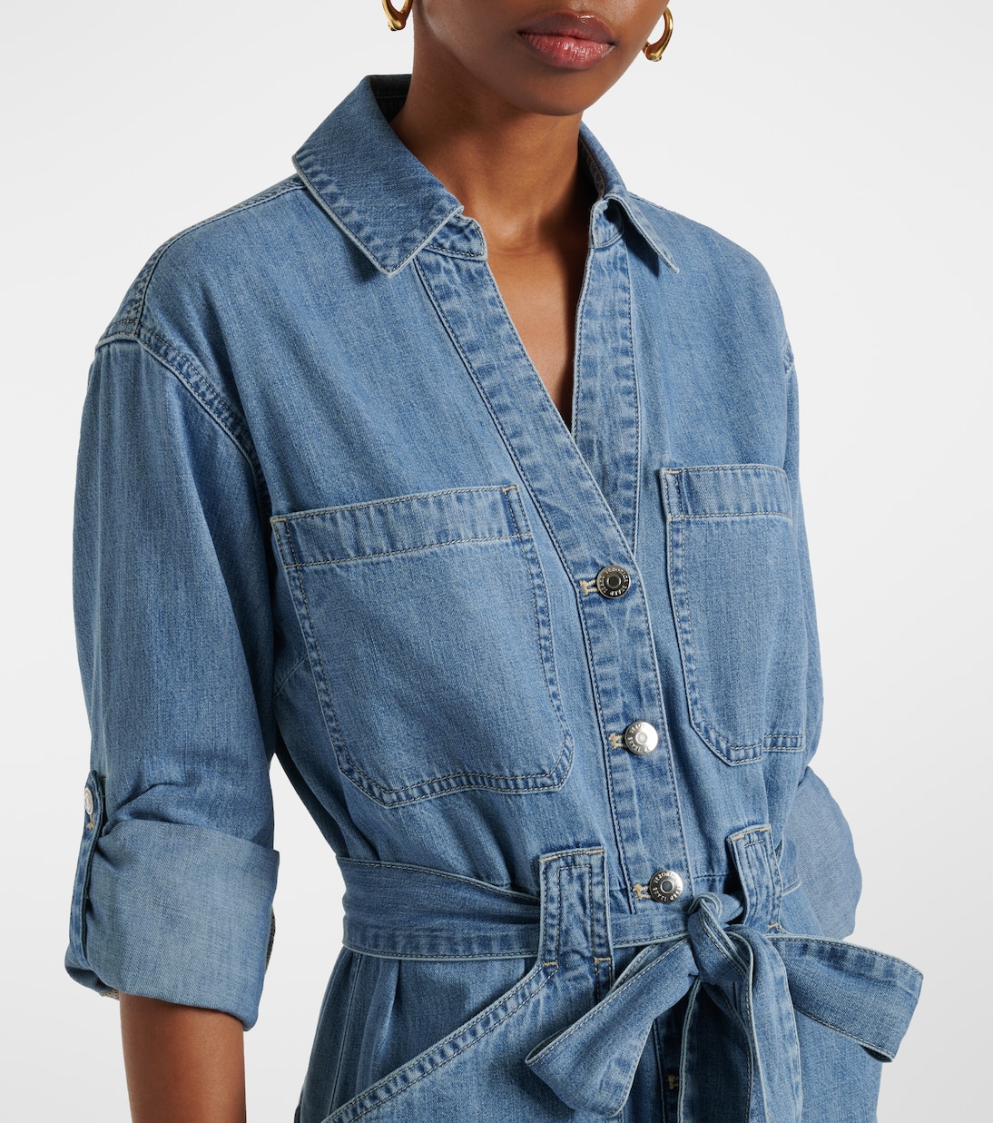 Robe chemise Evelyn en jean | Veronica Beard