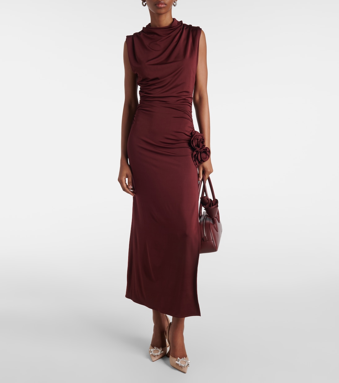 Begum 95 mesh slingback pumps | Amina Muaddi