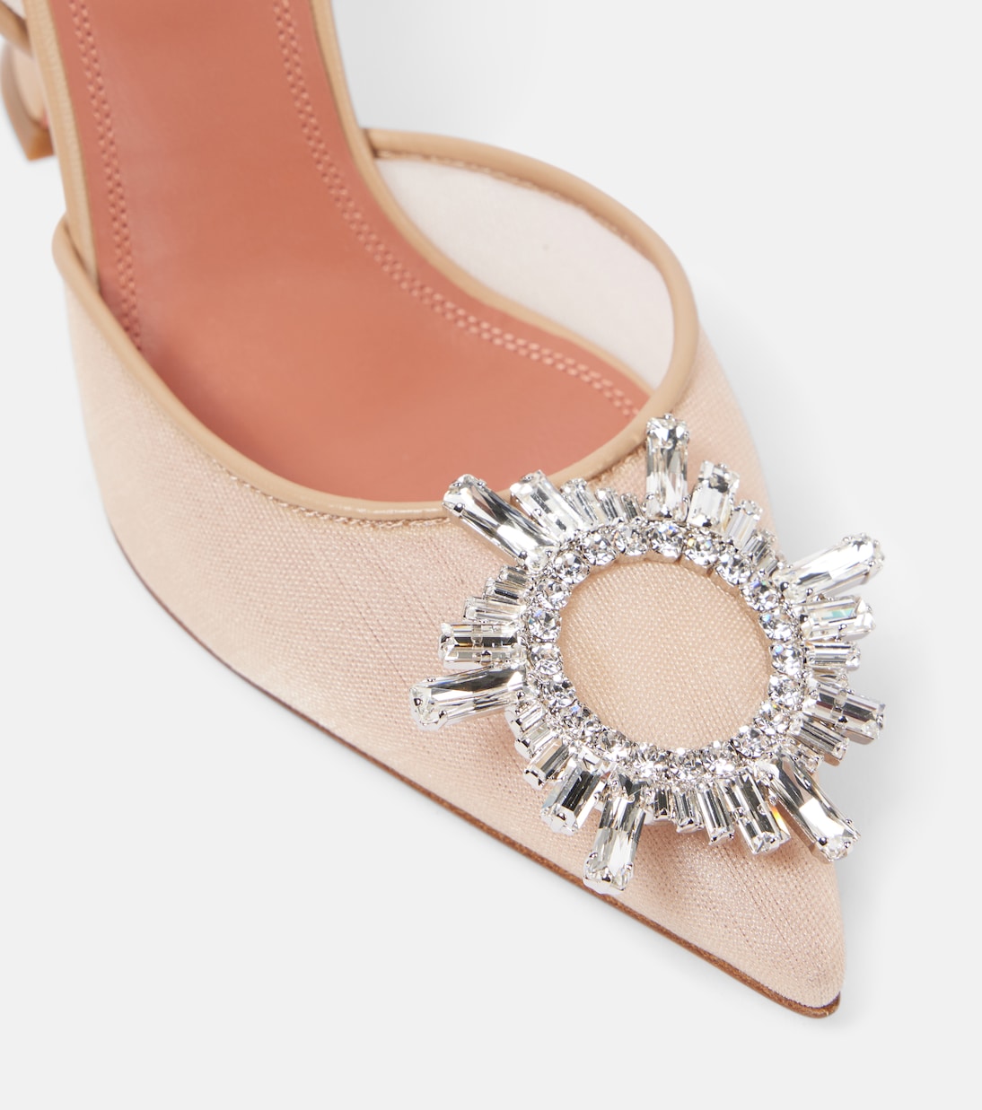 Begum 95 mesh slingback pumps | Amina Muaddi