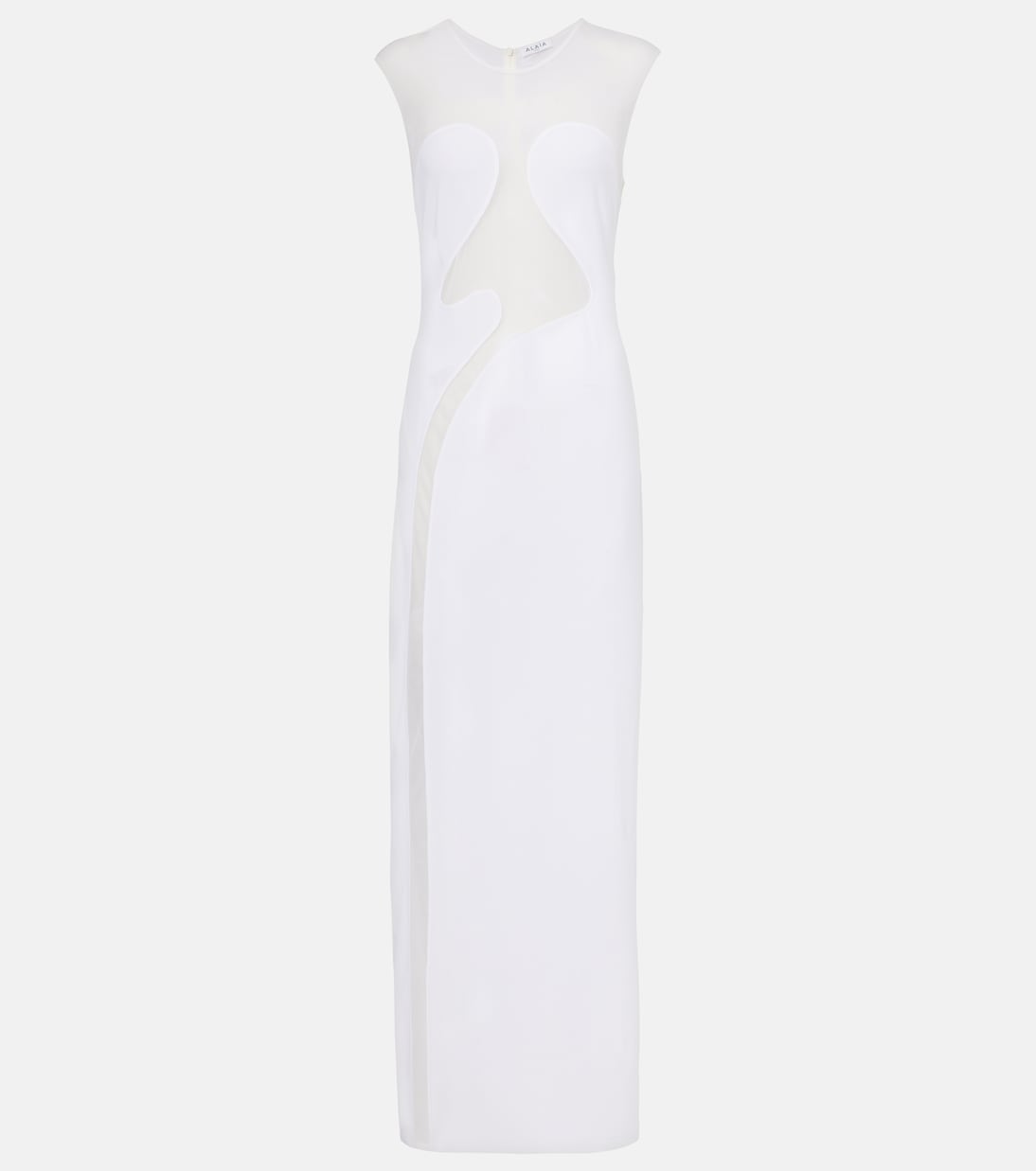 Maxikleid mit Mesh | Alaïa