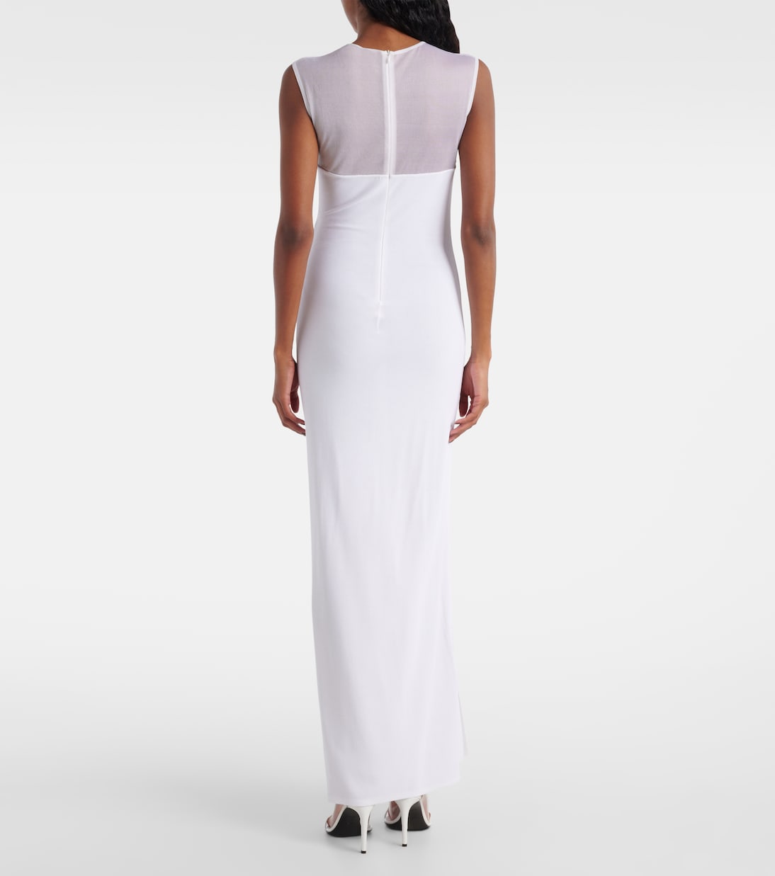 Maxikleid mit Mesh | Alaïa