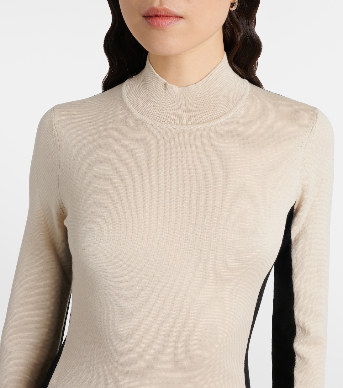 Robe longue en laine et soie | Joseph