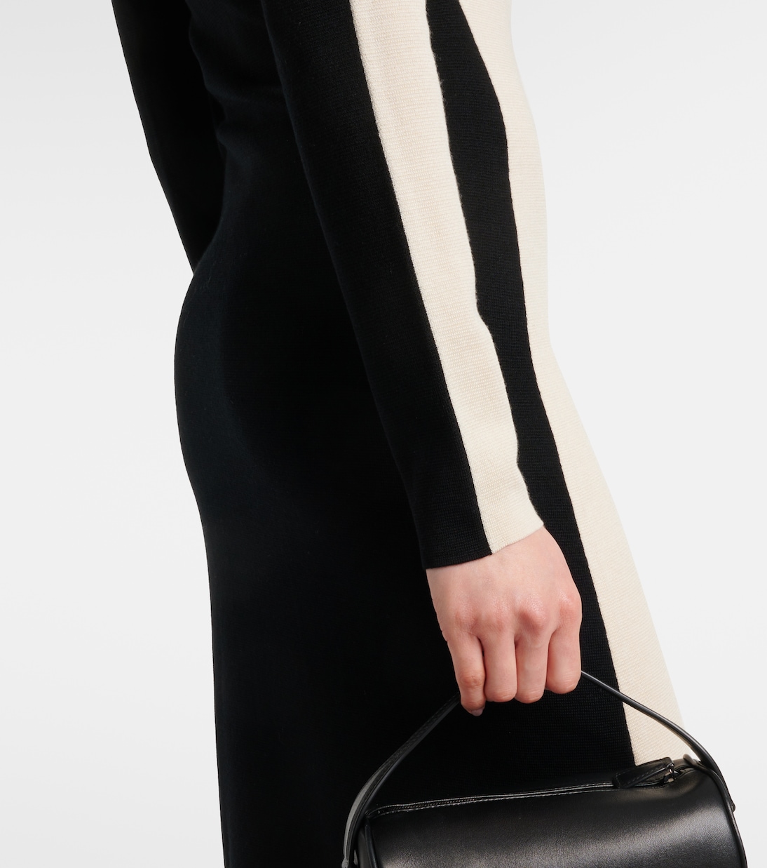 Robe longue en laine et soie | Joseph