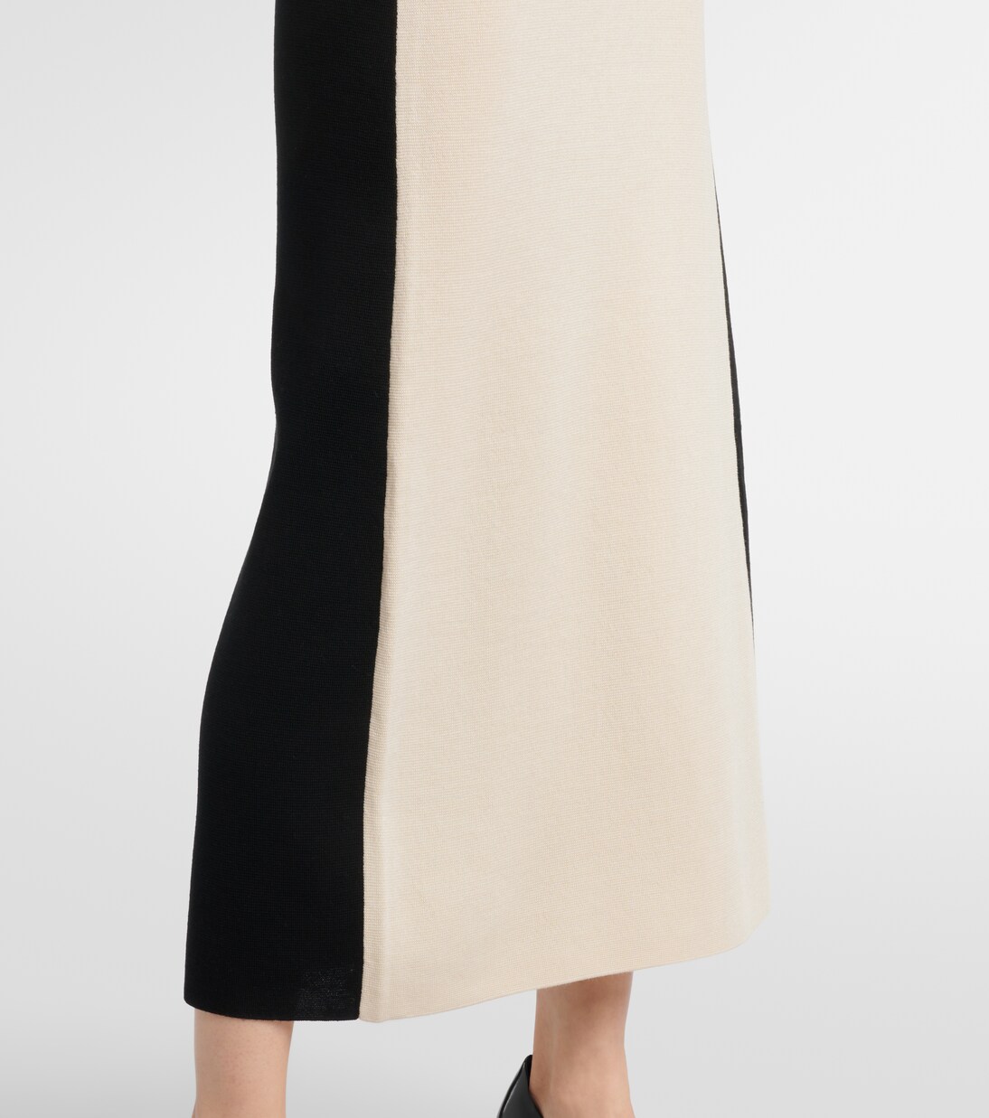 Robe longue en laine et soie | Joseph