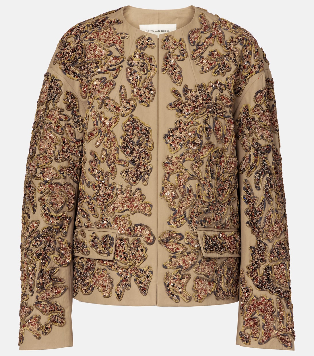 Sequined cotton jacket | Dries Van Noten