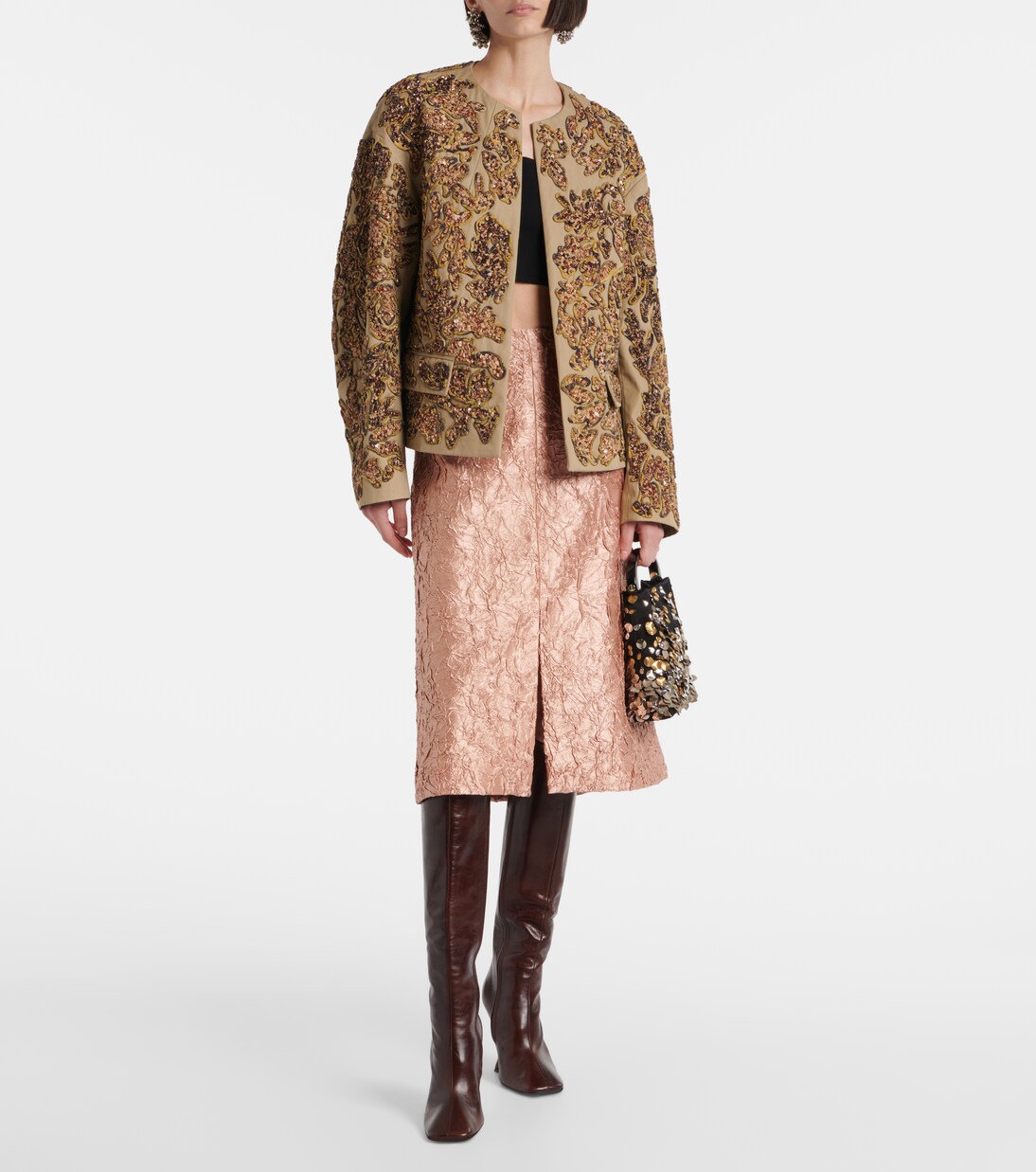 Sequined cotton jacket | Dries Van Noten