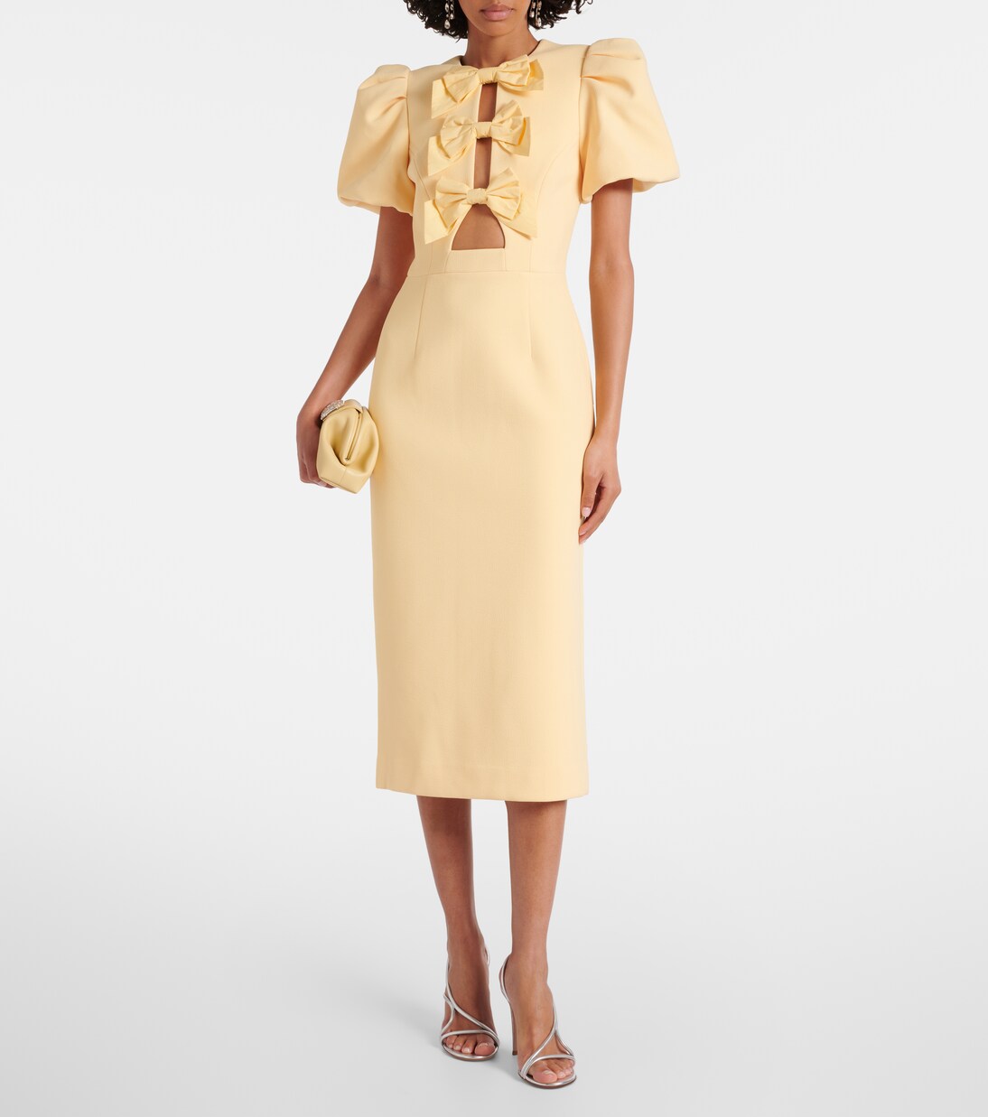 Robe midi Annabelle en crêpe | Rebecca Vallance