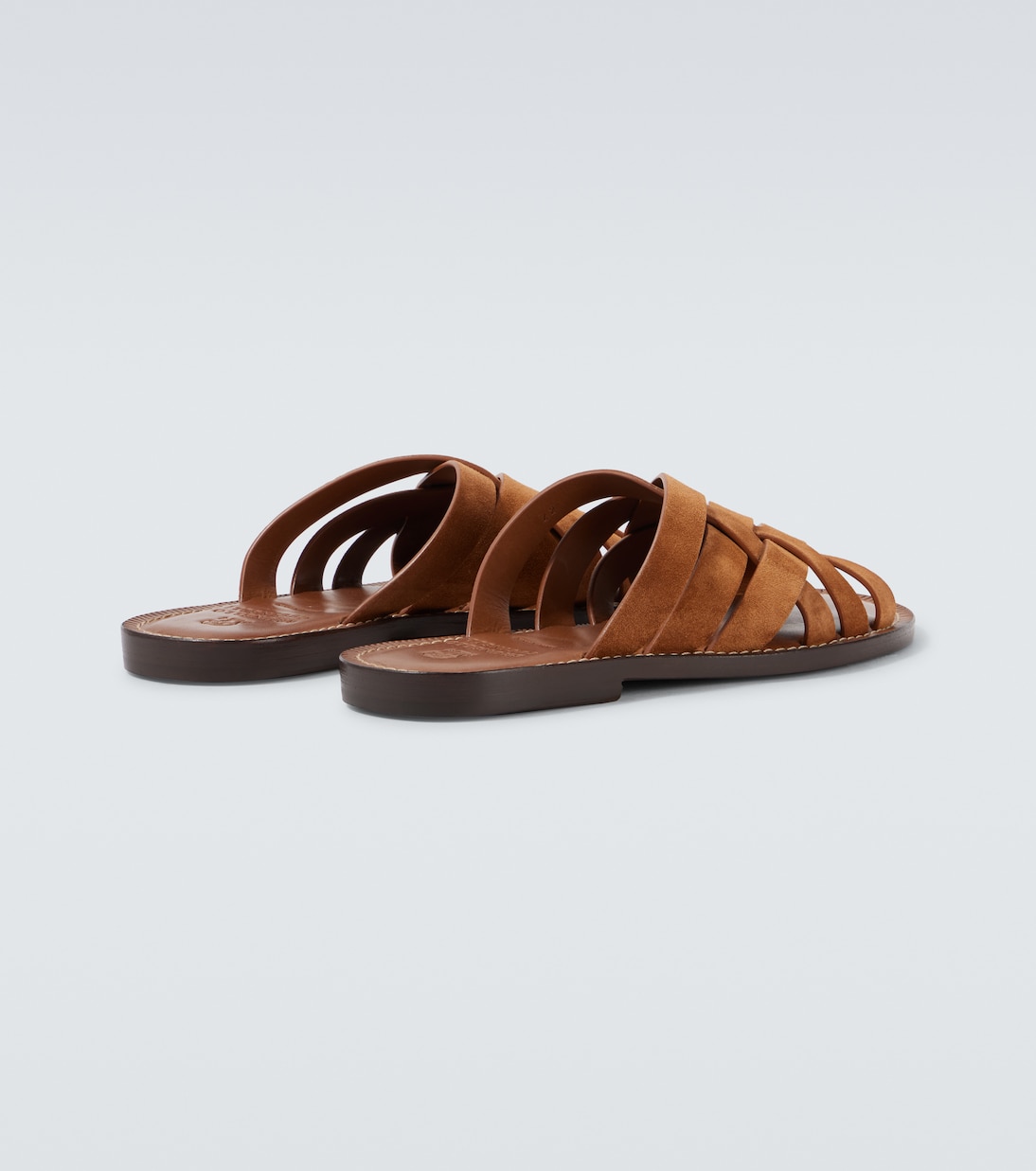 Sandalen aus Veloursleder | Brunello Cucinelli