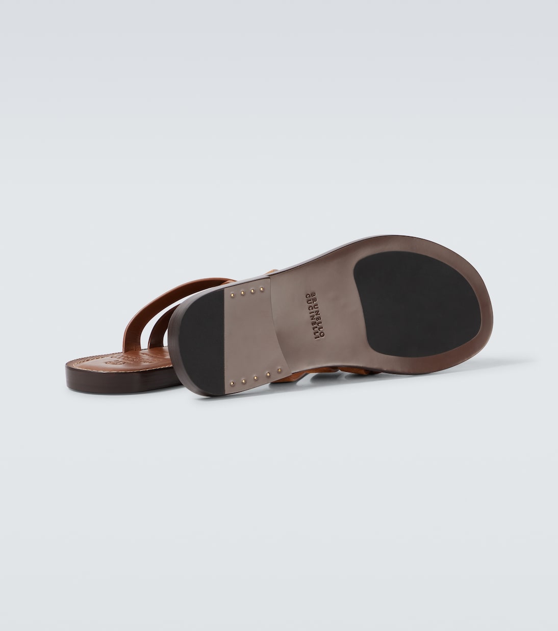 Sandalen aus Veloursleder | Brunello Cucinelli