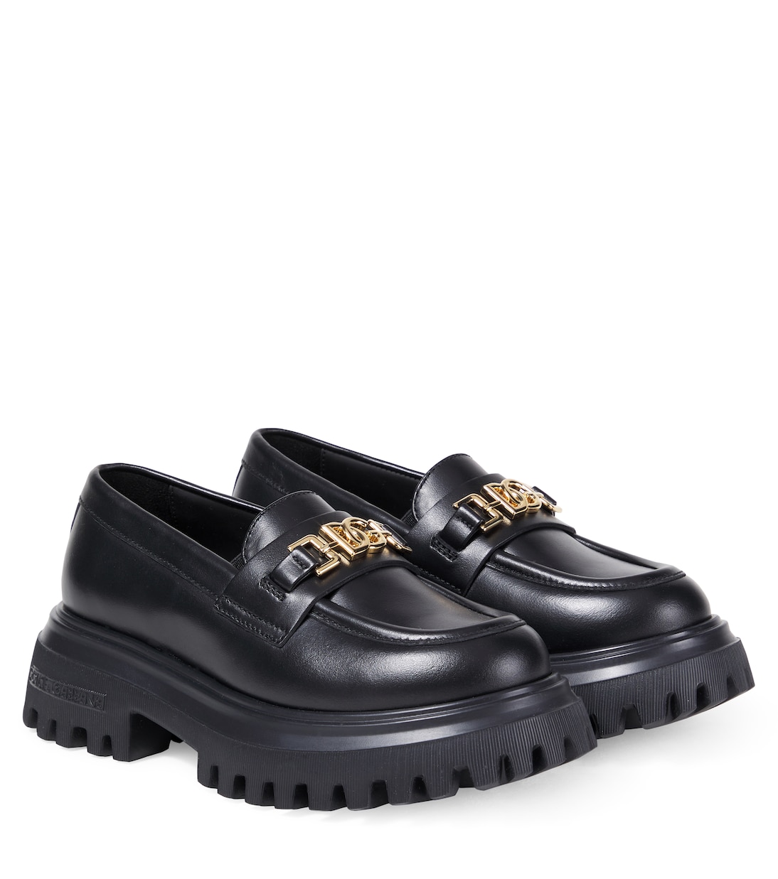 DG leather loafers | Dolce&Gabbana Kids