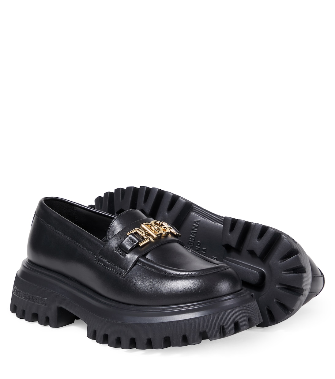 DG leather loafers | Dolce&Gabbana Kids