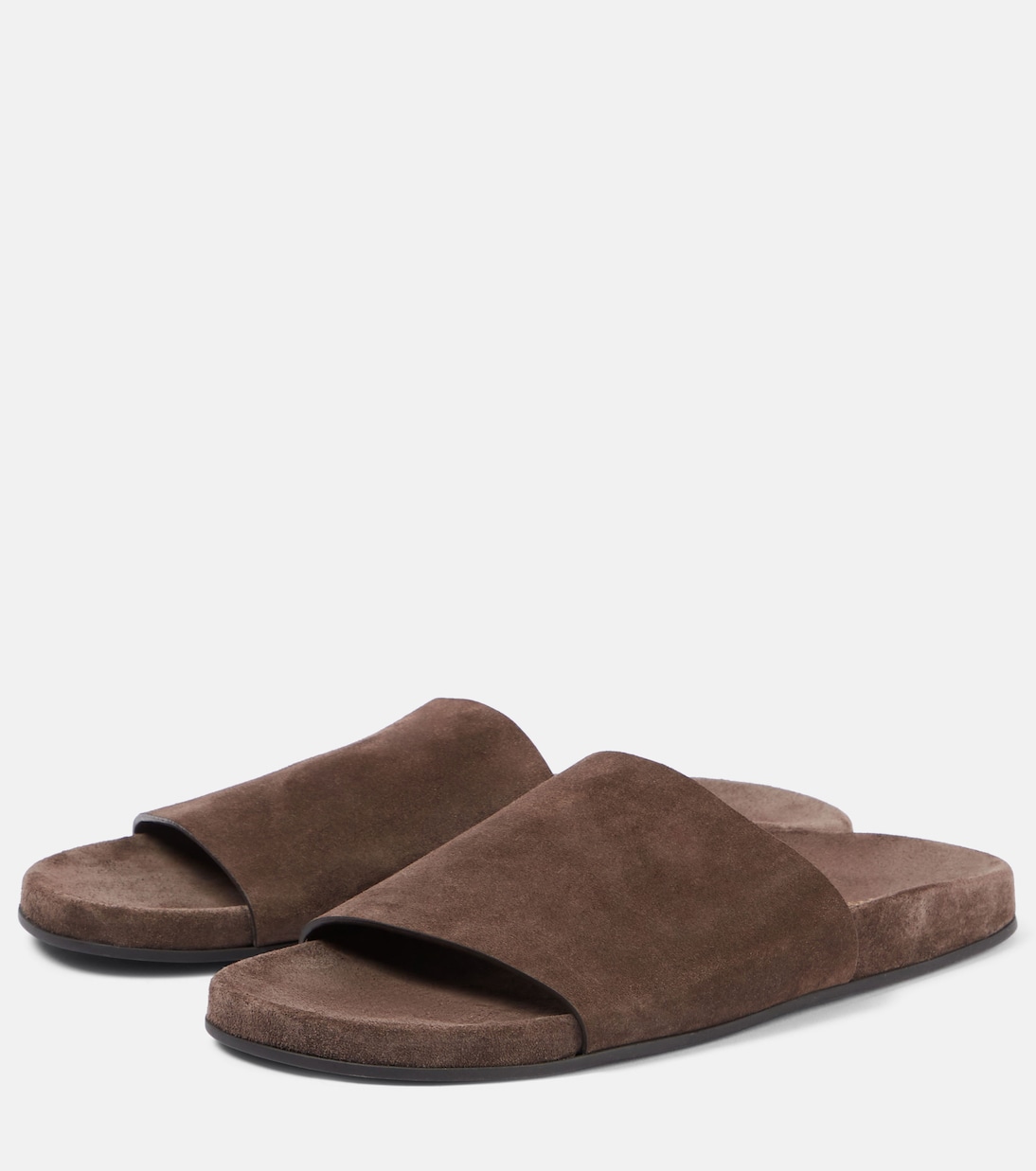 Hugh suede slides | The Row