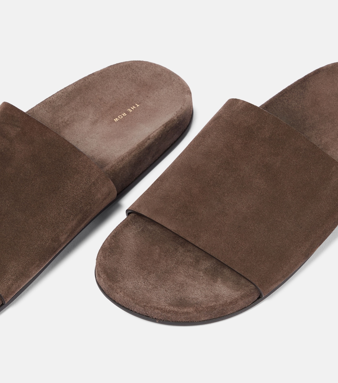 Hugh suede slides | The Row