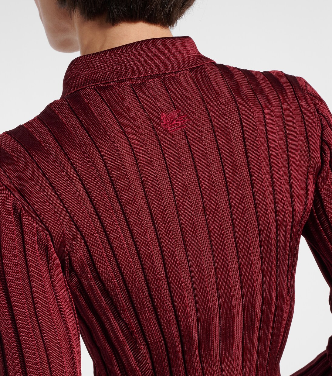 Ribbed-knit polo sweater | Etro