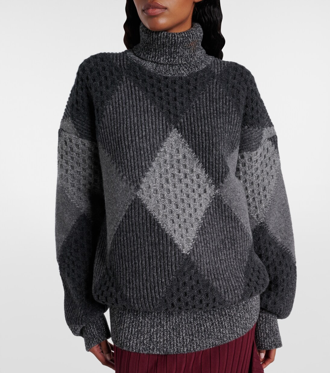 Pull en laine vierge à col roulé | Stella McCartney