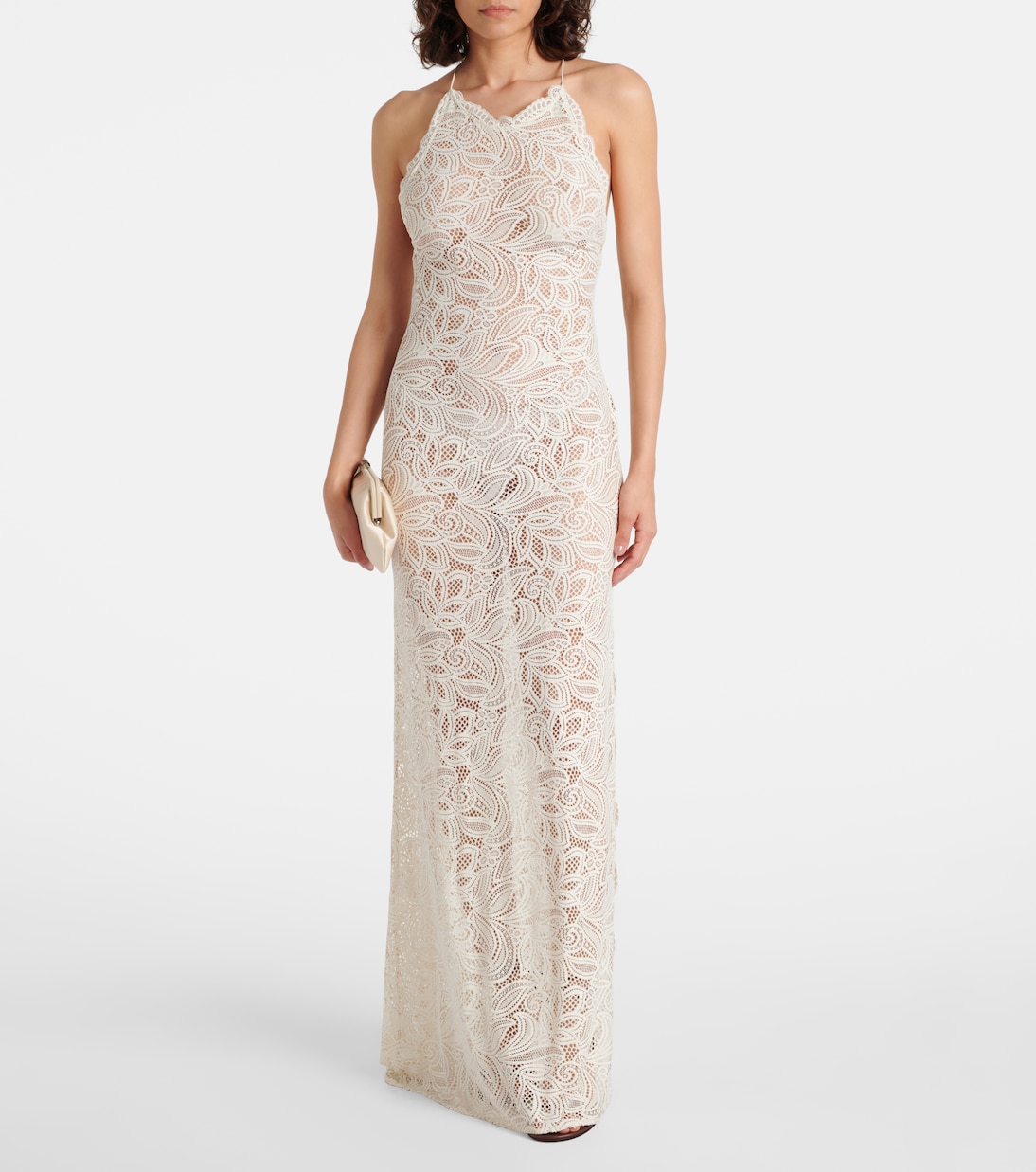 Robe longue Arabella en dentelle | Alexandra Miro