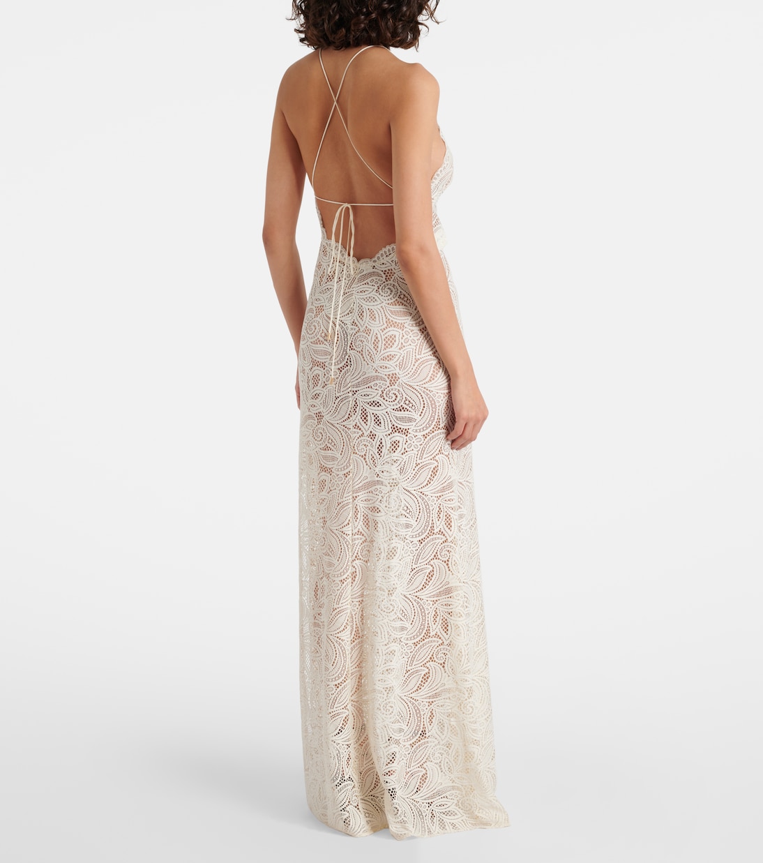 Robe longue Arabella en dentelle | Alexandra Miro