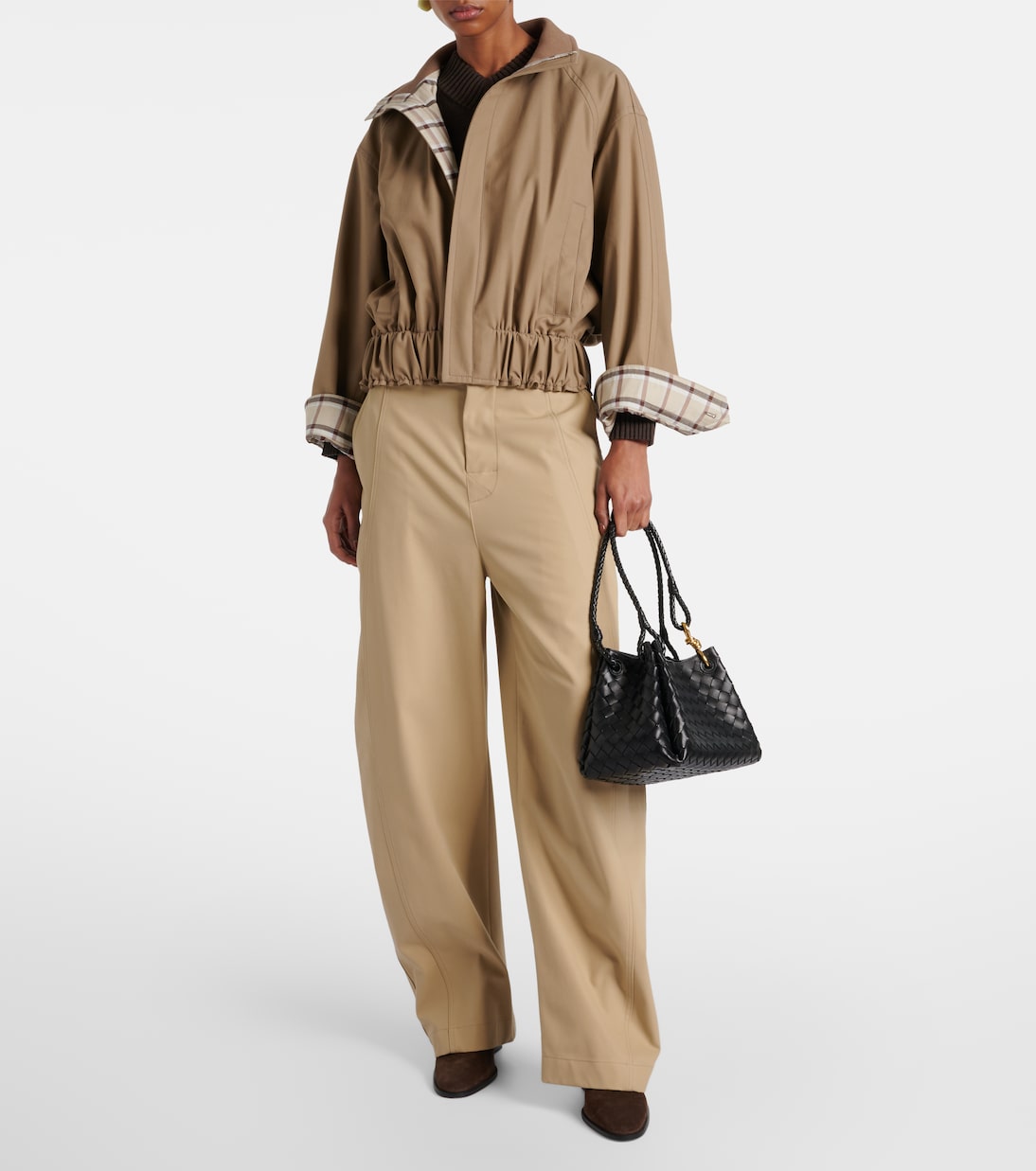 Parachute Medium Intrecciato leather tote bag | Bottega Veneta