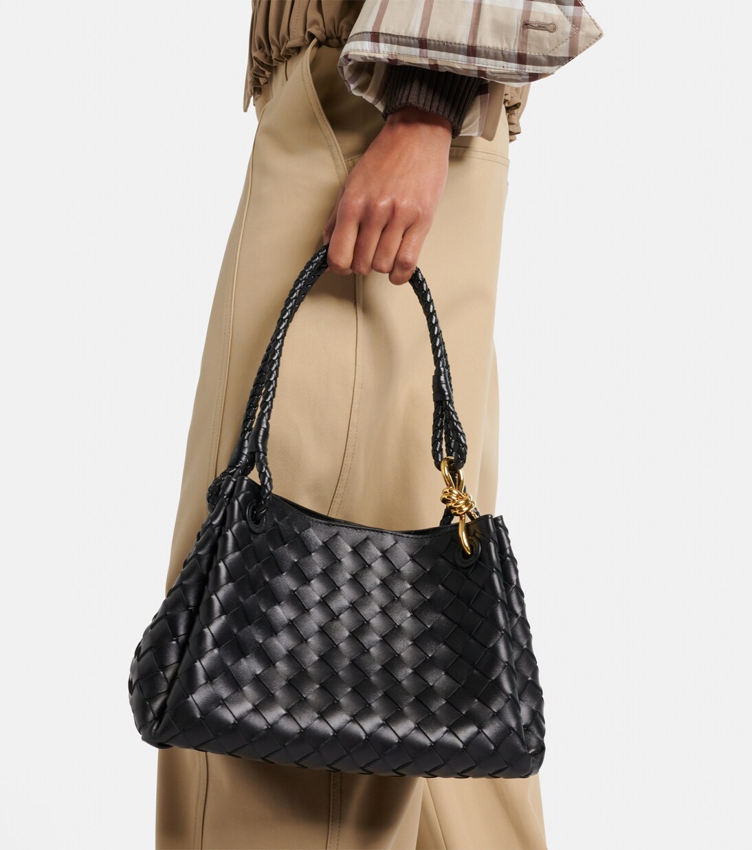 Parachute Medium Intrecciato leather tote bag | Bottega Veneta