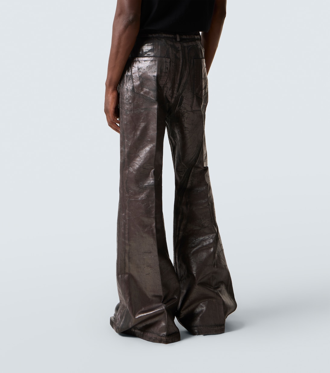 Coated wide-leg jeans | Rick Owens