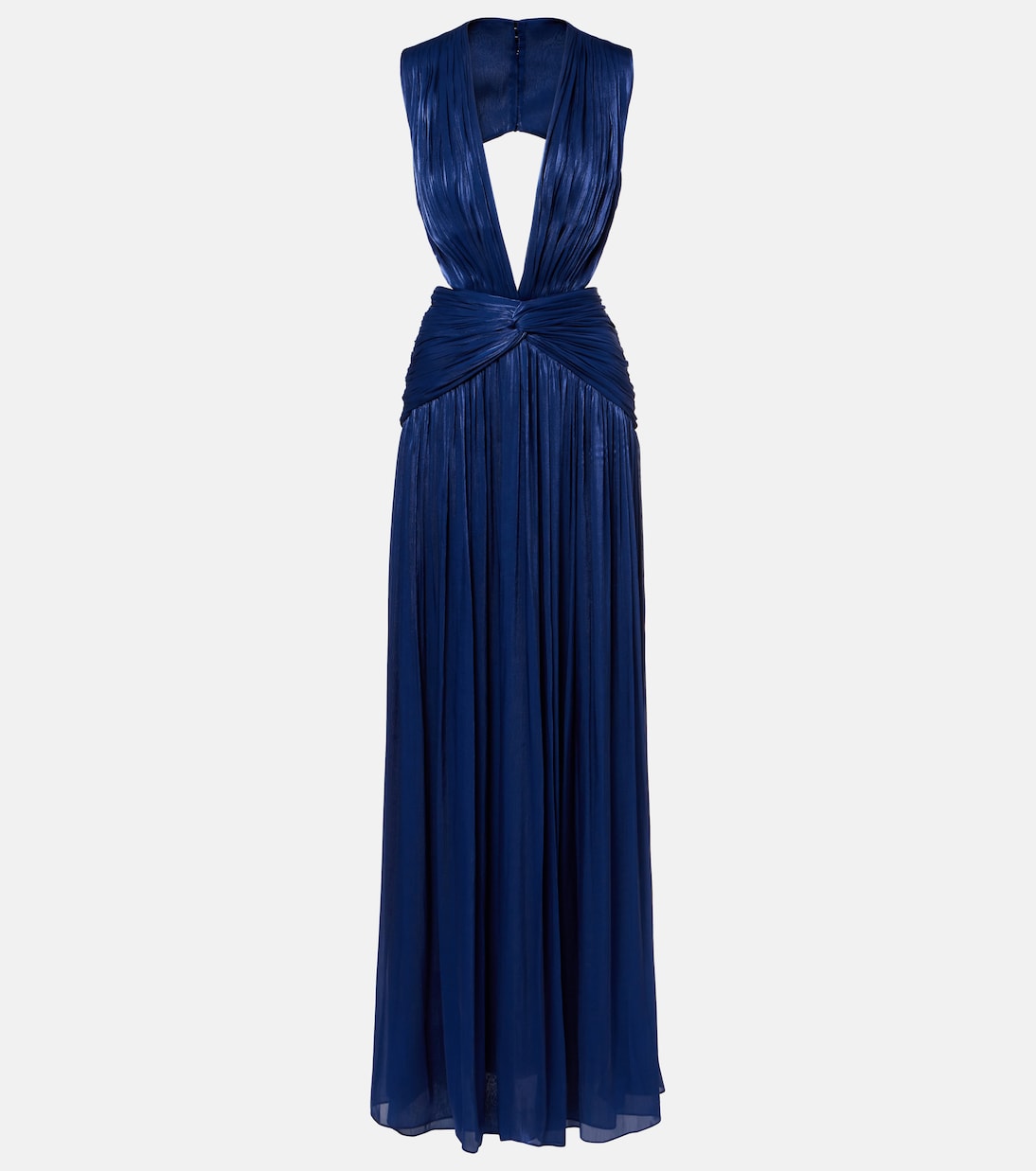 Silia ruched georgette gown | Costarellos