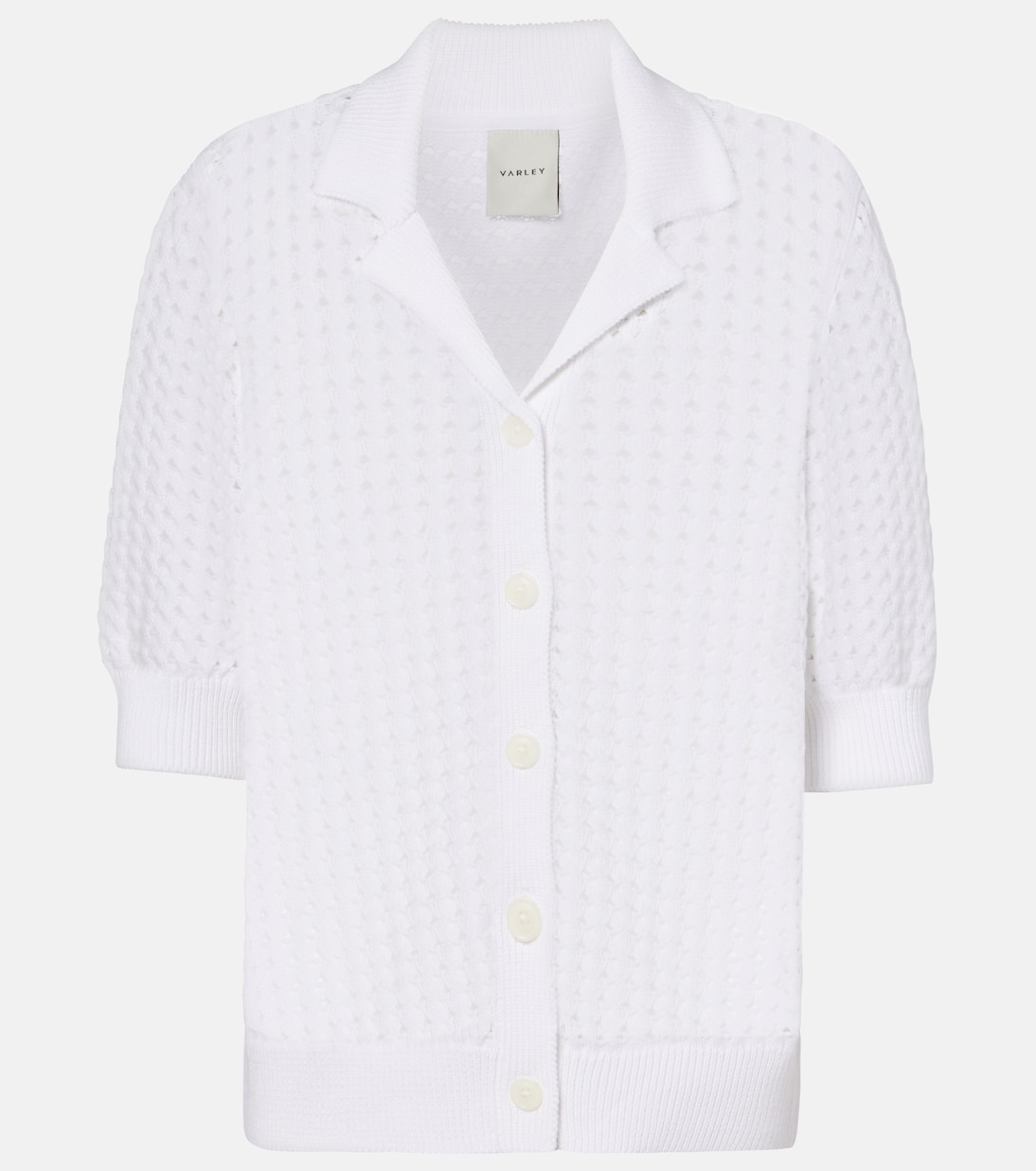 Ellie open-knit cotton cardigan | Varley