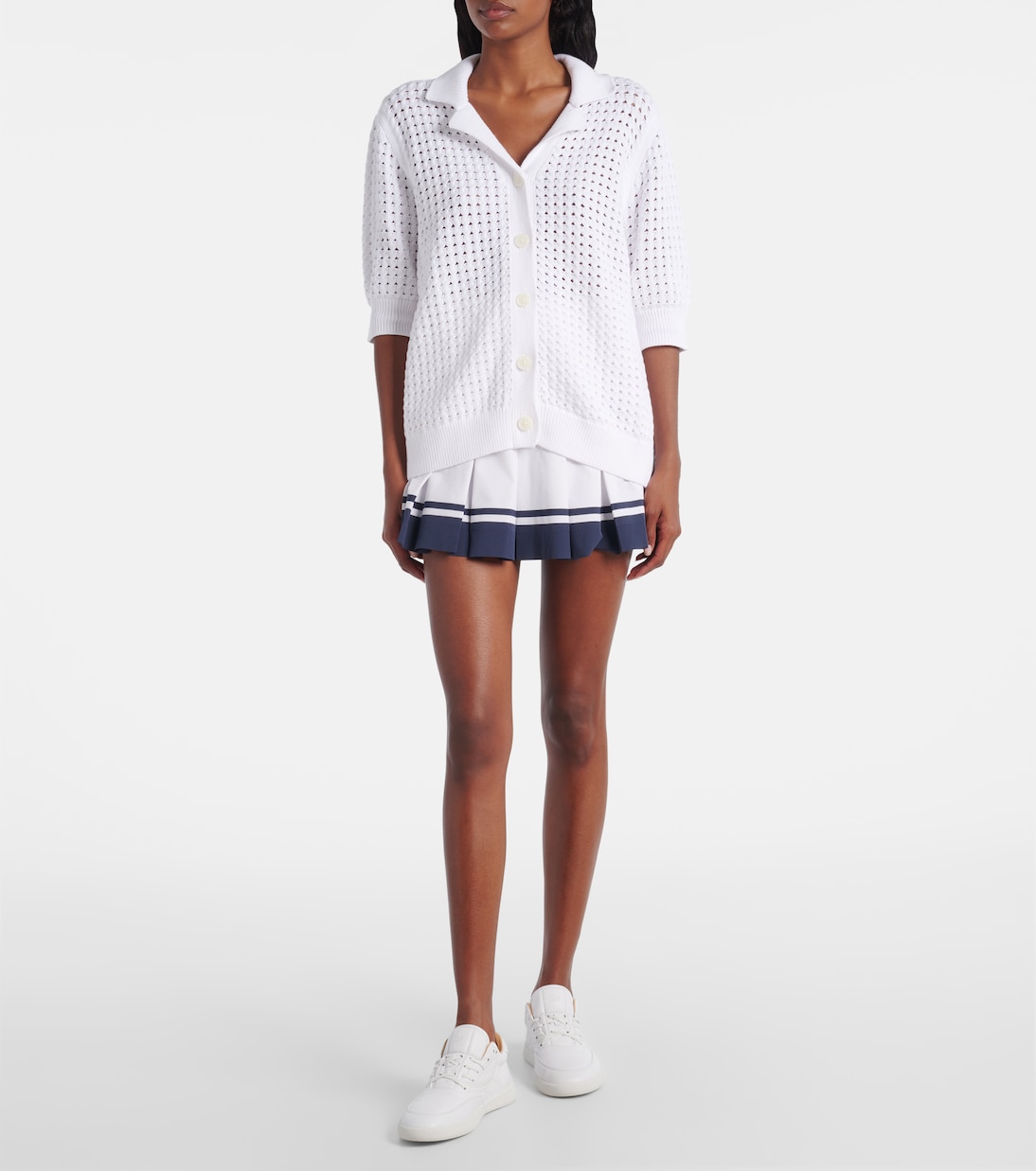 Ellie open-knit cotton cardigan | Varley