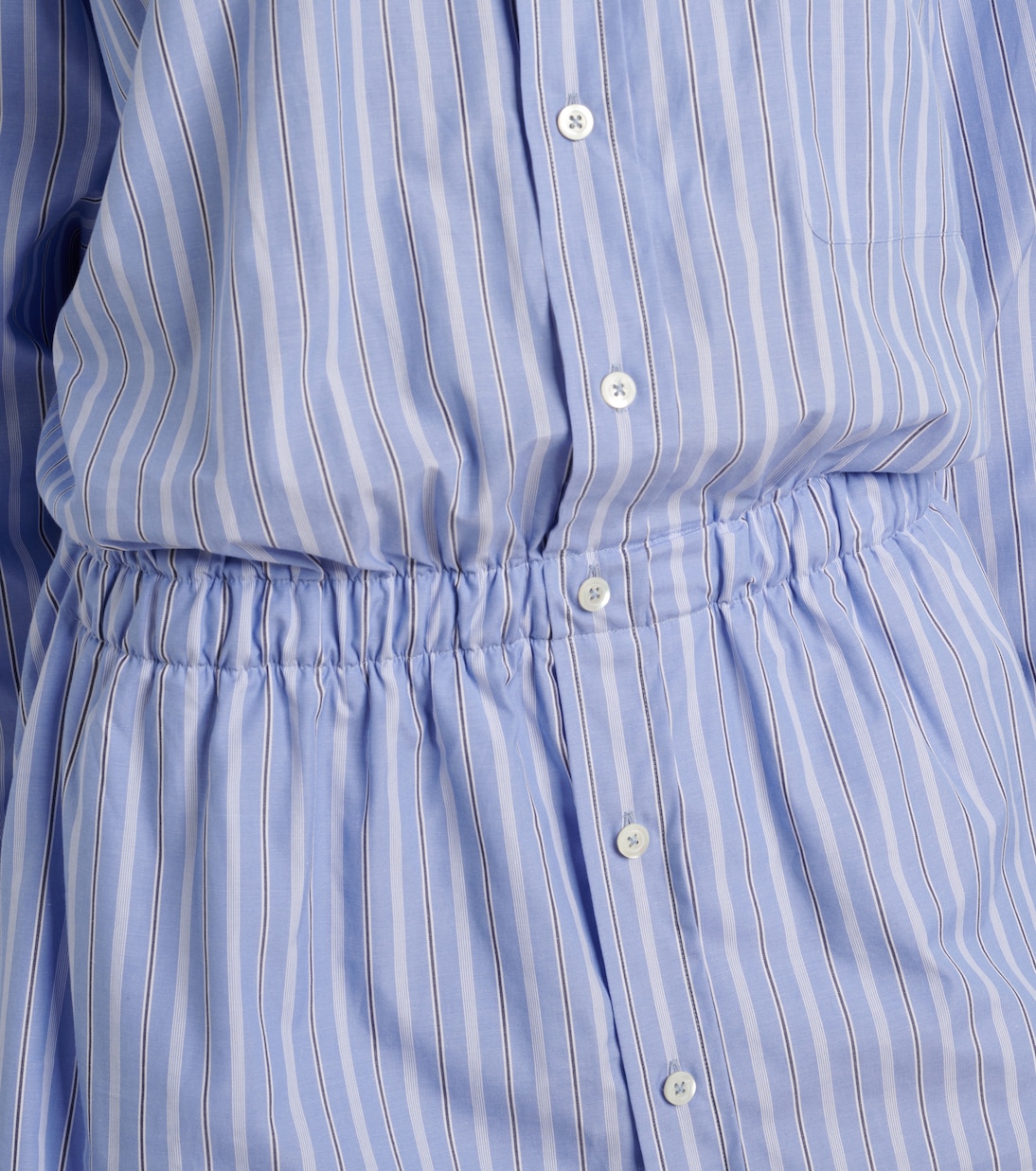 Striped cotton poplin jumpsuit | Maison Margiela