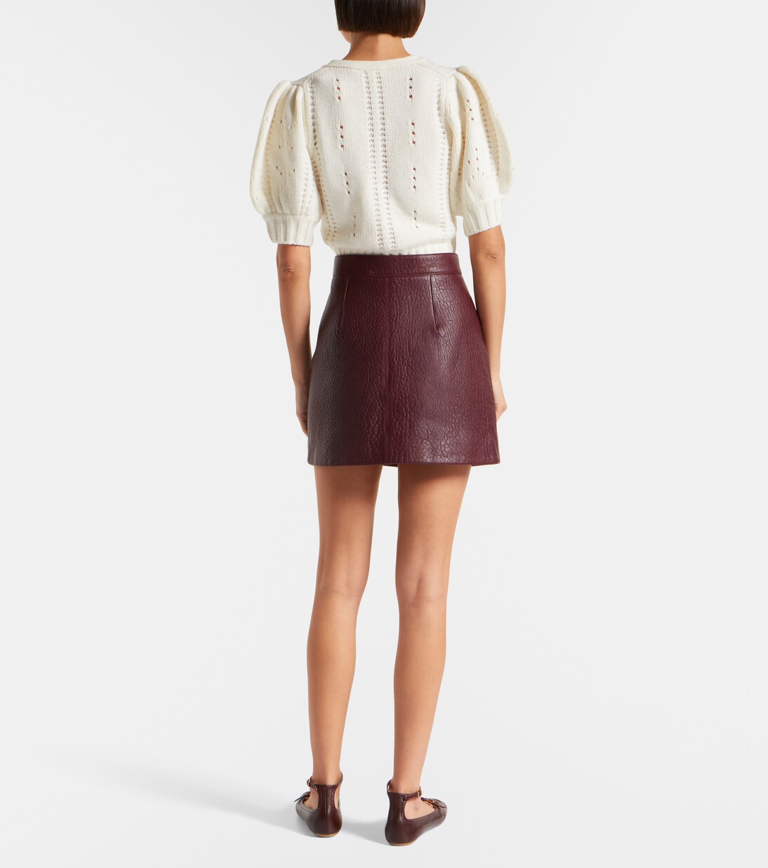 Mini-jupe en cuir | Chloé