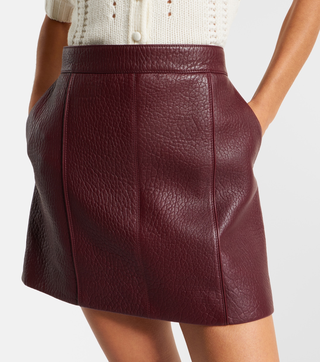 Mini-jupe en cuir | Chloé