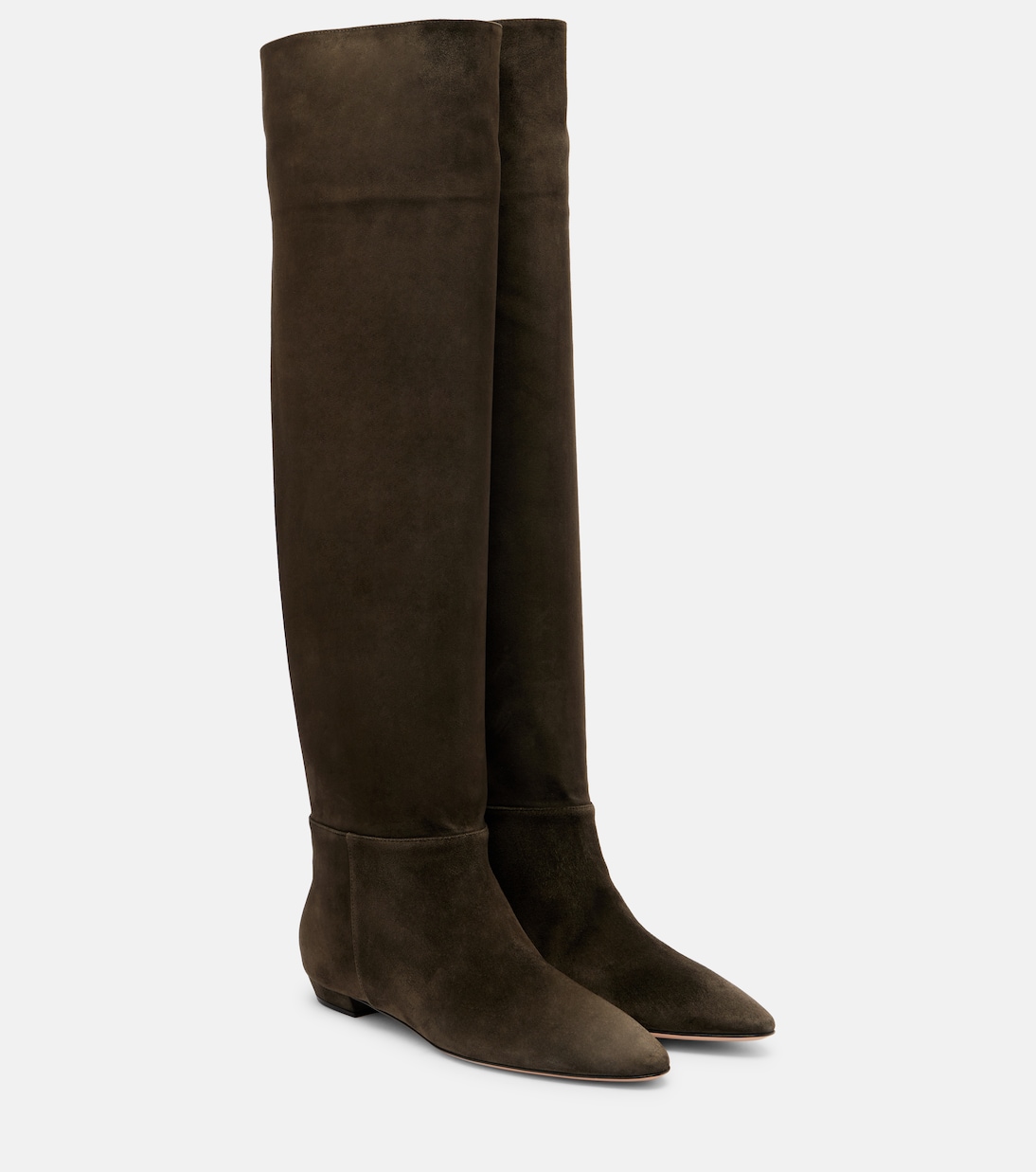 Suede knee-high boots | Gianvito Rossi