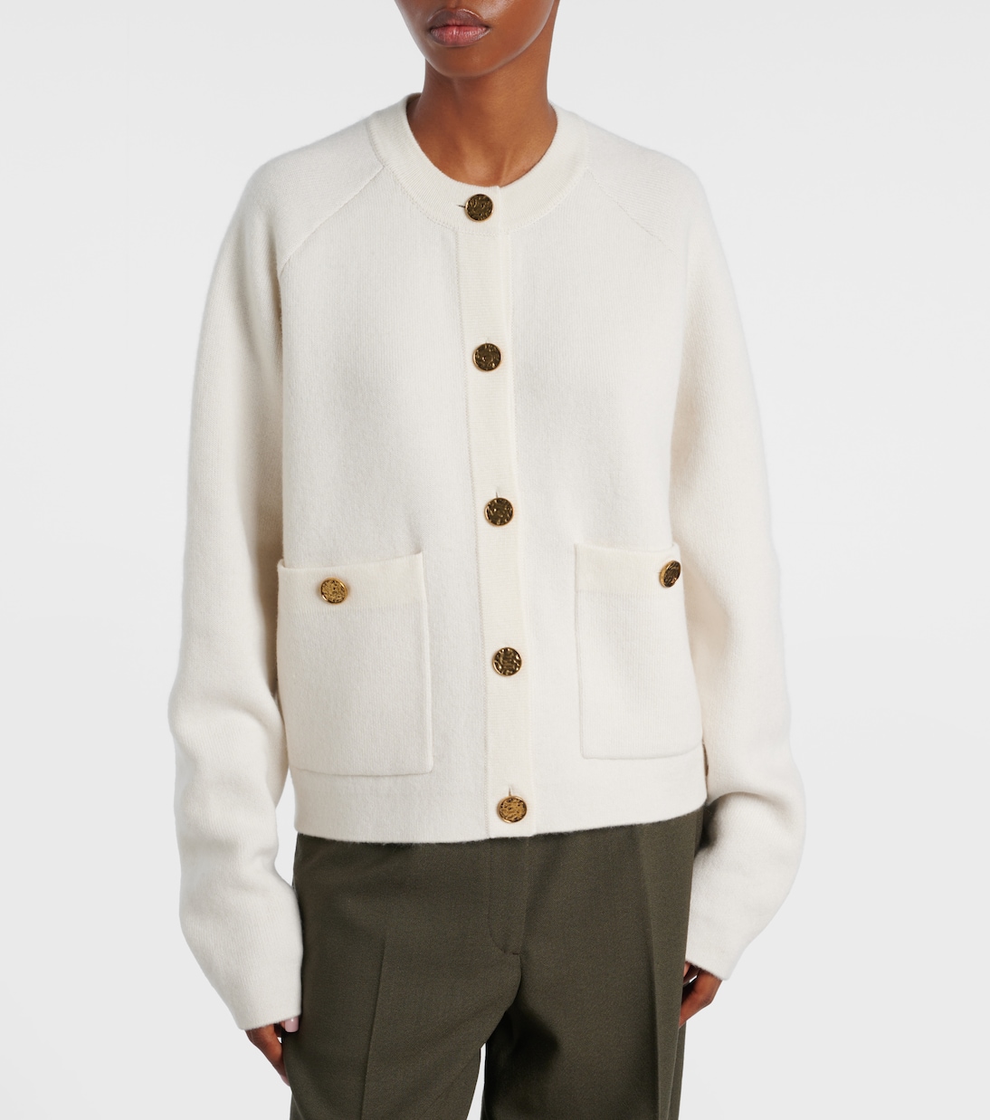 Cardigan in misto lana e cashmere | Toteme