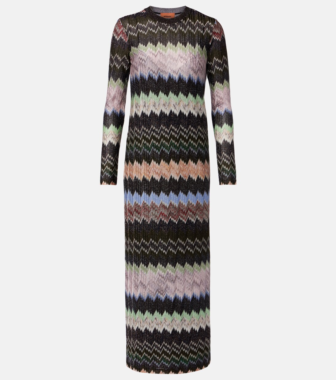 Abito lungo in jacquard di lamé | Missoni