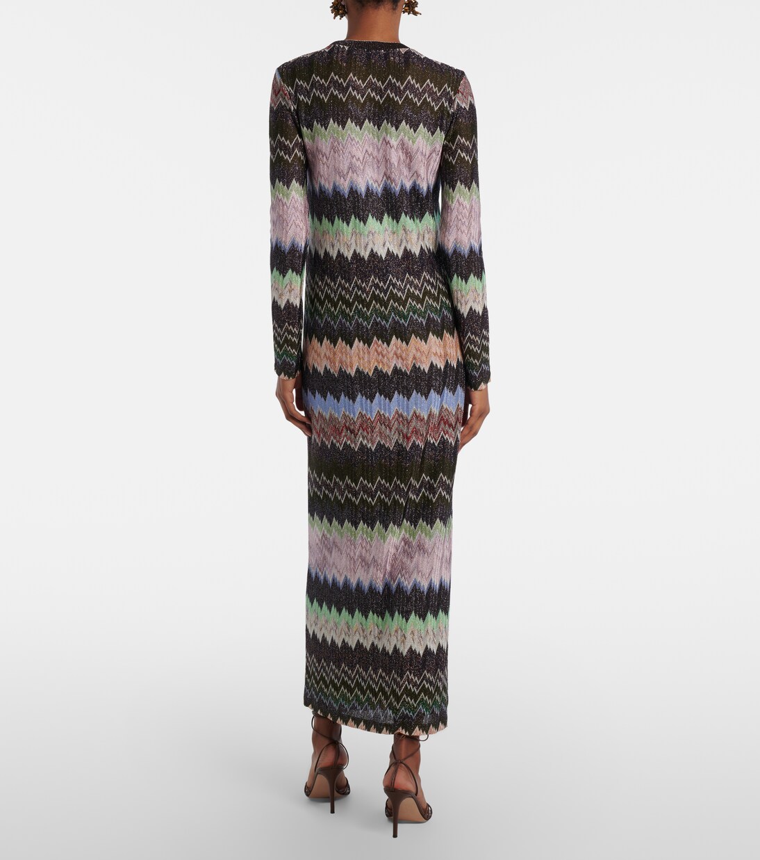 Abito lungo in jacquard di lamé | Missoni