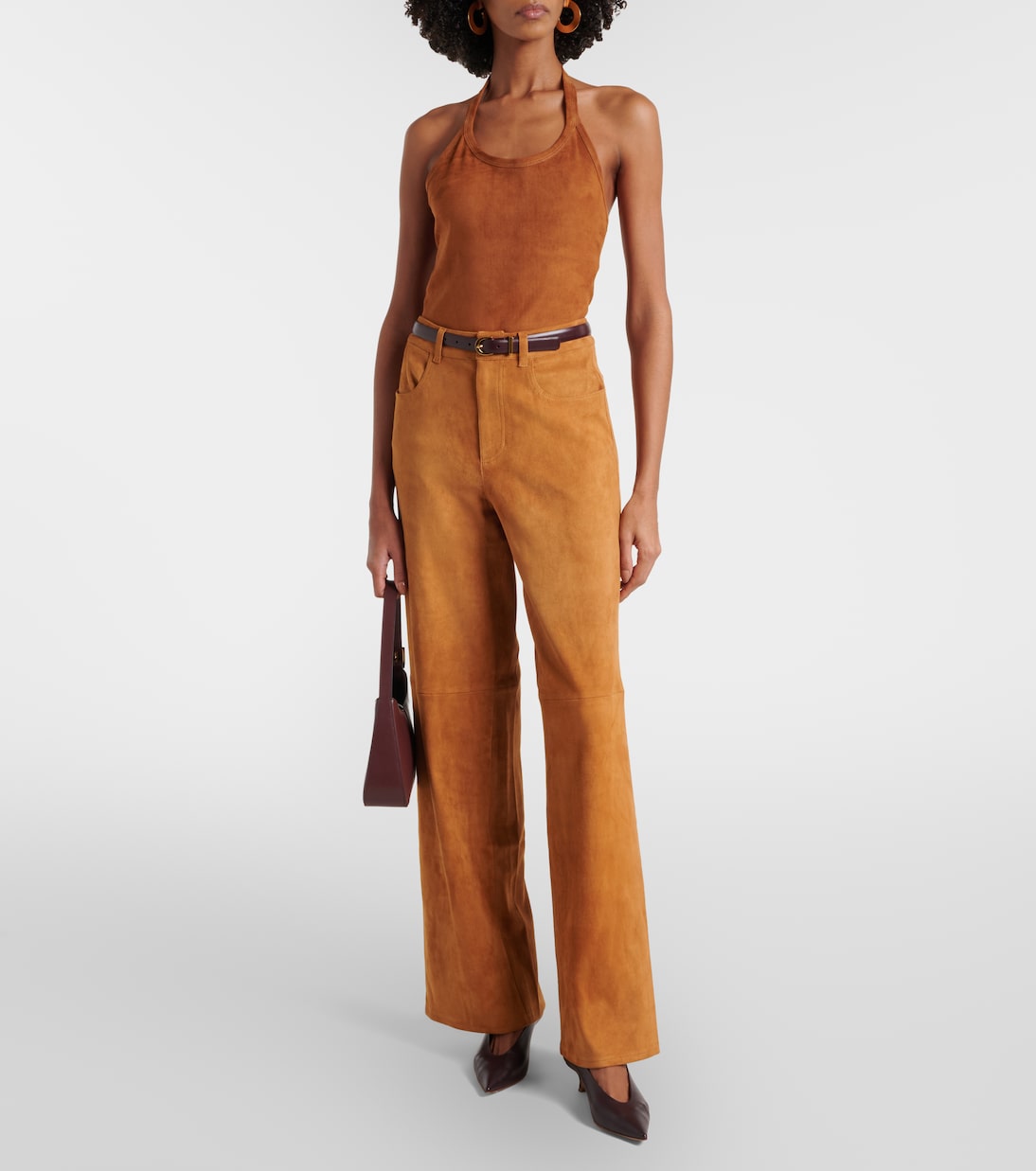 Cherry suede minidress | Stouls