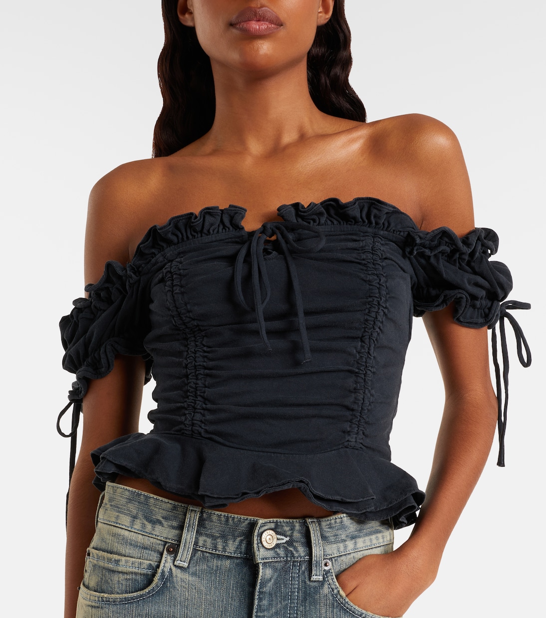 Top raccourci en coton | Balenciaga