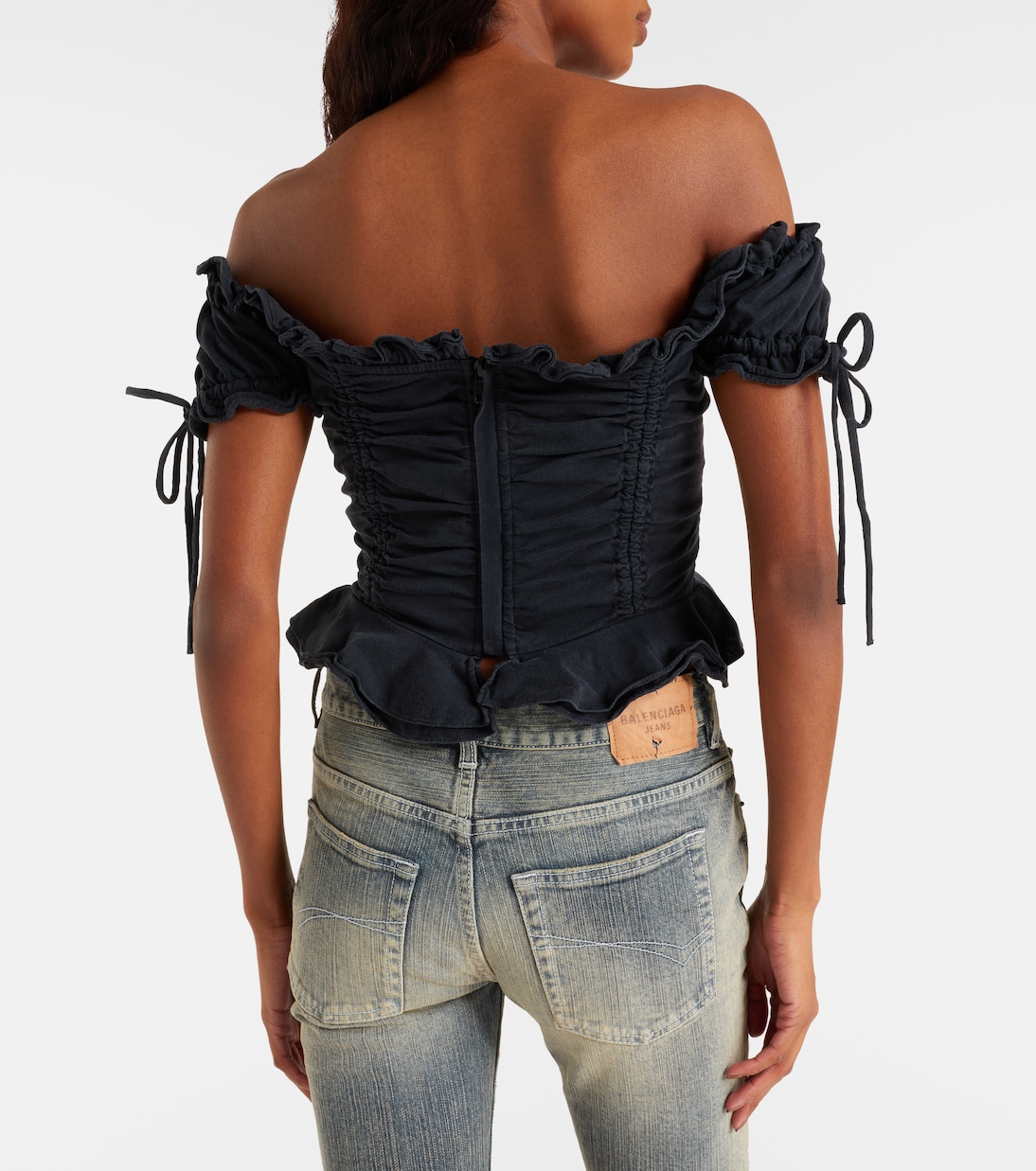 Top raccourci en coton | Balenciaga