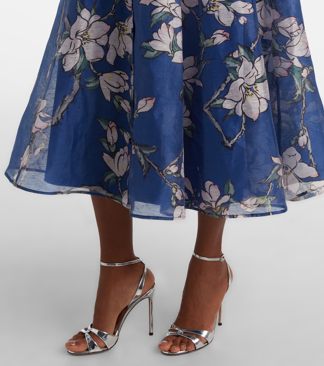 Midikleid Katrina aus einem Leinengemisch | Leo Lin