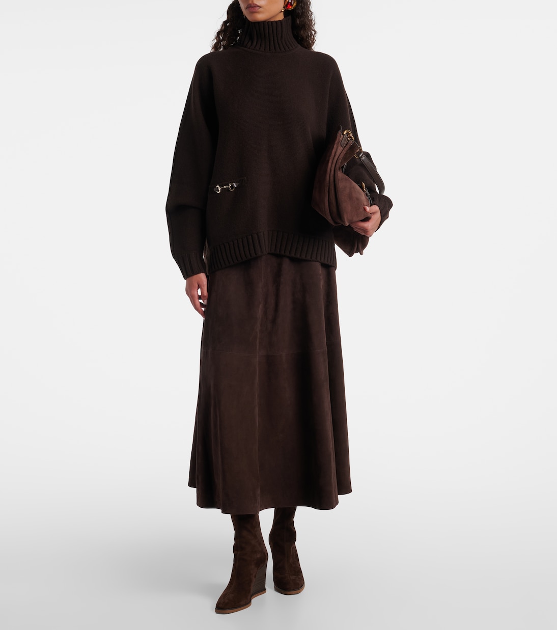 Saint Honoré 85 suede wedge ankle boots | Aquazzura