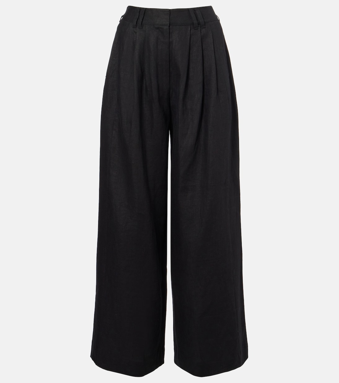 Weite High-Rise-Hose Parker aus Leinen | Posse