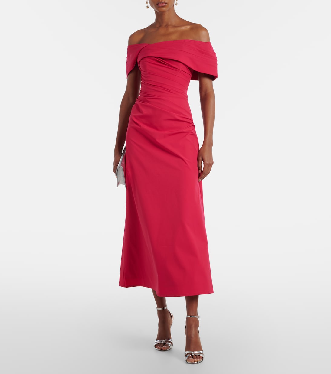 Gale draped off-shoulder cocktail dress | Rachel Gilbert